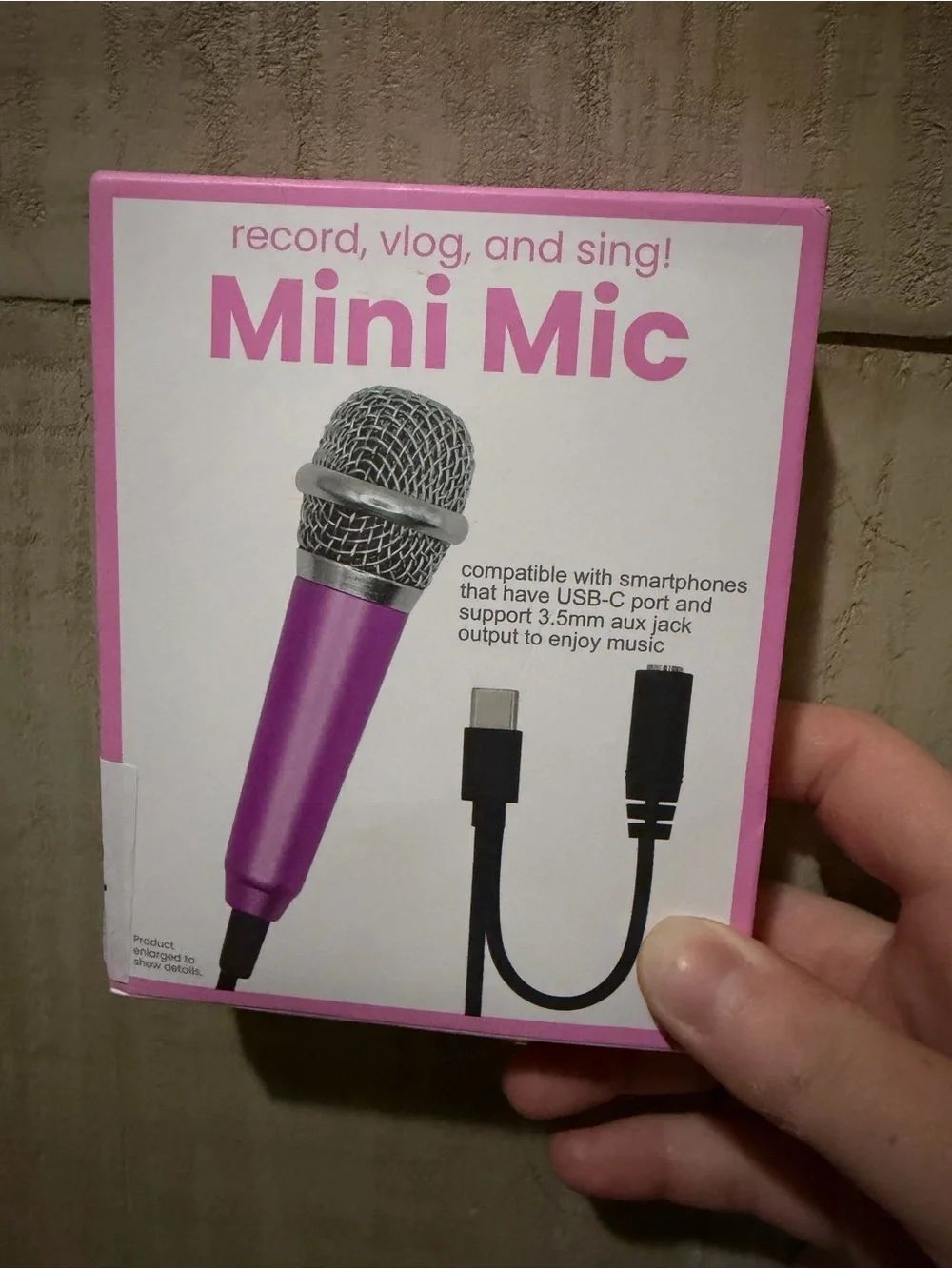 Mini Mic USB-C Portable Microphone - Pink